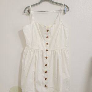 NWT J.Crew Factory Scalloped Button Front Midi Dreas